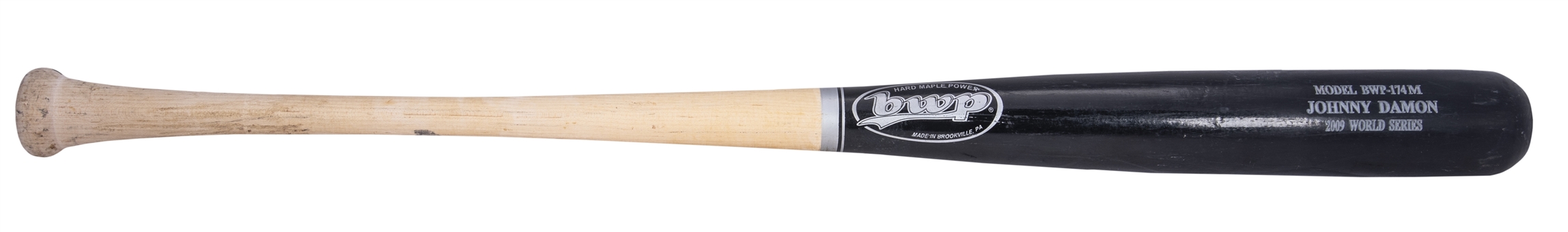 2009 Johnny Damon Game Used BWP 174M Professional Model Bat - Possible World Series Use (PSA/DNA)